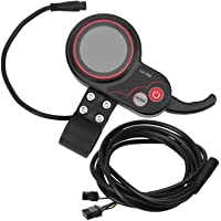 Keenso Acelerador de Pulgar para Scooter- 24V 36V 48V 60V Acelerador de Pulgar Universal 2 en 1 Velocímetro Panel de…